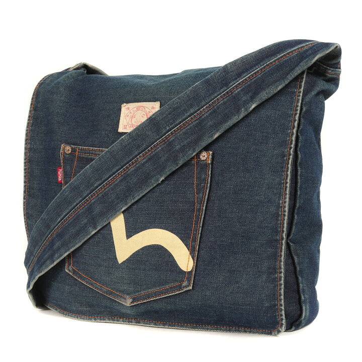 楽天市場】EVISU エヴィス バッグ カモメ ポケット デニム ショルダー  