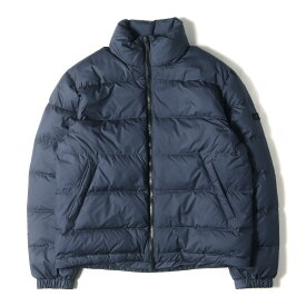 Dior HOMME ディオールオム ジャケット サイズ:52 近年モデル ロゴパッチ ハイネック ダウン ジャケット (Patch Down Jacket 943C449B3310) ネイビー 紺 アウター ブルゾン 【メンズ】【中古】【美品】【K4092】