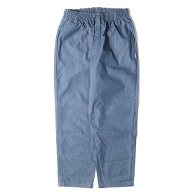 WTAPS ダブルタップス パンツ サイズ:L 22SS リップストップ デニム イージー パンツ SEAGULL 03 TROUSERS NYCO. RIPSTOP. DENIM インディゴ ブルー【メンズ】【中古】【美品】【K4058】