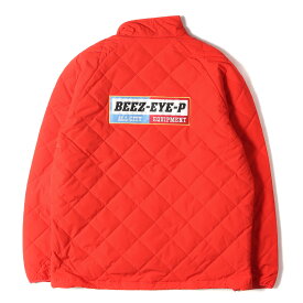 BlackEyePatch ブラックアイパッチ ジャケット サイズ:XL 22SS ワッペン付き キルティング ジャケット BEEZ-EYE-P ALL CITY EQUIPMENT QUILTING JACKET レッド 赤 アウター ブルゾン コート【メンズ】【中古】【美品】【K4064】