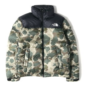 THE NORTH FACE ノースフェイス ダウン ジャケット サイズ:M ダックハンターカモ ヌプシ ダウンジャケット Nuptse Jacket ND91308 タンカモ(TC) 迷彩 アウター ブルゾン【メンズ】【中古】【K4063】