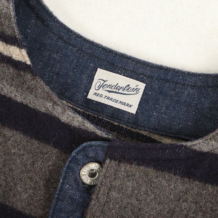 楽天市場】TENDERLOIN テンダーロイン コート サイズ:XL 19AW ボーダー 