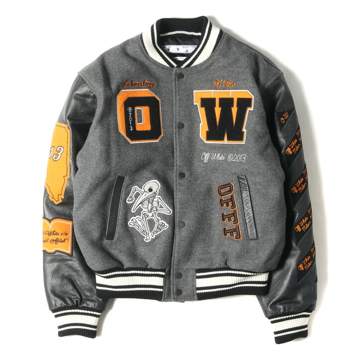 楽天市場】OFF-WHITE オフホワイト ジャケット サイズ:L 21AW 袖レザー  