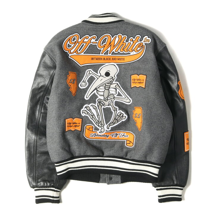 楽天市場】OFF-WHITE オフホワイト ジャケット サイズ:L 21AW 袖レザー  