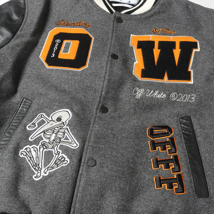 楽天市場】OFF-WHITE オフホワイト ジャケット サイズ:L 21AW 袖レザー  
