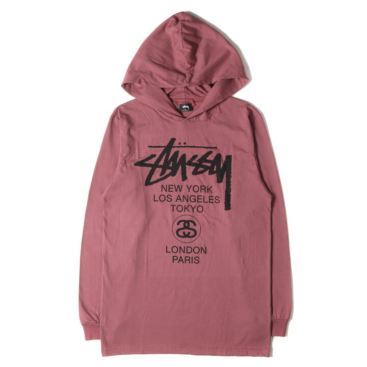 楽天市場】STUSSY ステューシー サイズ:M ワールドツアーロゴ フード 