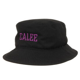 CALEE キャリー ハット サイズ:L 22SS ロゴ 刺繍 ツイル バケット ハット Twill calee logo bucket hat ブラック 黒 帽子 【メンズ】【中古】【美品】【K4099】