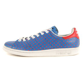 adidas アディダス サイズ:27.0cm PHARRELL WILLIAMS PW STAN SMITH SPD (B25400) スタンスミス ファレルウィリアムス ブルー レッド US9 ローカット スニーカー コラボ シューズ 靴【メンズ】【中古】【K4093】