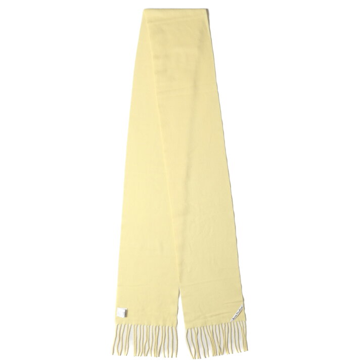 楽天市場】Acne アクネ ロゴ パッチ ウール ニット フリンジ マフラー  