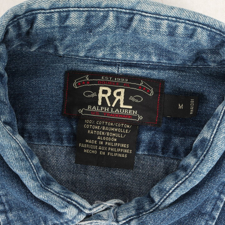 楽天市場】RRL ダブルアールエル シャツ サイズ:M 90s 三ツ星タグ 