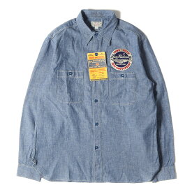 BuzzRicksons バズリクソンズ シャツ サイズ:L 23AW 30周年記念 カスタム シャンブレー ワーク シャツ BLUE CHAMBRAY WORK SHIRTS BR29184 ブルー トップス カジュアルシャツ 長袖【メンズ】【K4051】