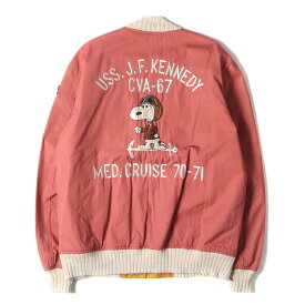 BuzzRicksons バズリクソンズ ジャケット サイズ:42(XL) 2016年モデル PEANUTS ピーナッツ スヌーピー ツアージャケット SNOOPY TOUR JACKET BR13481 レッド 東洋 アウター ブルゾン コラボ【メンズ】【中古】【K4063】