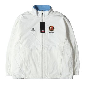 Supreme シュプリーム ジャケット サイズ:L 23AW UMBRO Cotton Ripstop Track Jacket アンブロ コットン リップストップ トラックジャケット ホワイト 白 アウター ブルゾン コラボ【メンズ】【中古】【K4067】