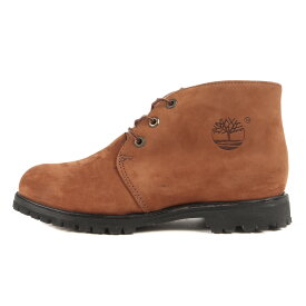 Timberland ティンバーランド サイズ:25.5cm ヌバックレザー チャッカ ブーツ USA製 ブラウン US7.5 シューズ 靴 ブランド【メンズ】【中古】【美品】【K4070】