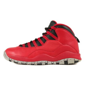 NIKE ナイキ サイズ:27.0cm AIR JORDAN 10 RETRO 30TH GYM RED (705178-601) エアジョーダン10 レトロ ジムレッド ブラック 赤黒 US9 ハイカット スニーカー シューズ 靴【メンズ】【中古】【美品】【K4062】