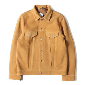 UNIFORM EXPERIMENT ユニフォームエクスペリメント ジャケット サイズ:1 22AW カーフ スウェードレザー 3rdタイプ ジャケット SUEDE LEATHER JACKET キャメル アウター ブルゾン 上着【メンズ】【K4066】