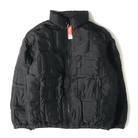 Supreme シュプリーム ジャケット サイズ:M 19SS Bonded Logo Puffy Jacket ブランドロゴ 柄 パフィー ダウンジャケット ブラック 黒 アウター ブルゾン 上着【メンズ】【K4105】