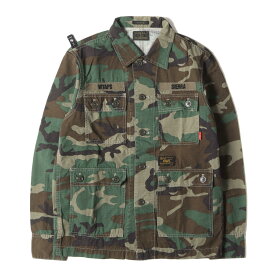 WTAPS ダブルタップス ジャケット サイズ:S 13AW ウッドランドカモ ジャングル シャツジャケット JUNGLE L/S 迷彩 アウター 上着 ミリタリー 【メンズ】【中古】【K4099】