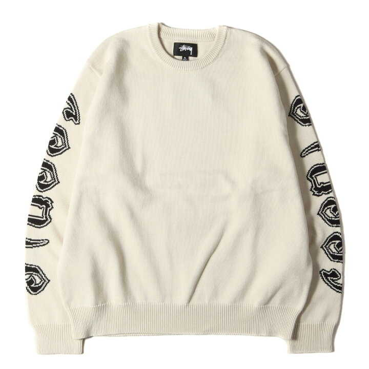 楽天市場】STUSSY ステューシー ニット サイズ:XL 23SS 袖ロゴ クルー 