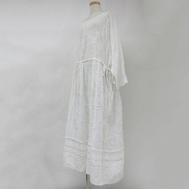 楽天市場】injiri インジリ ワンピース ロング ホワイト 白 フレア  