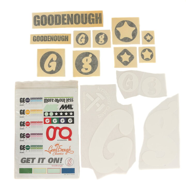 楽天市場】GOOD ENOUGH グッドイナフ 90s ステッカー 転写シール  