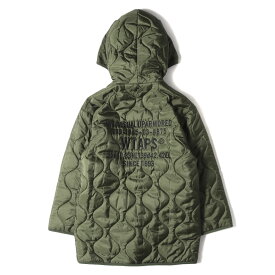 WTAPS ダブルタップス ジャケット サイズ:M 20AW リバーシブル キルティングジャケット シス コート SIS オリーブドラブ アウター ブルゾン 上着【メンズ】【中古】【美品】【K4094】