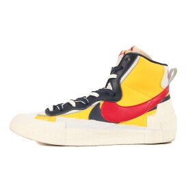 Sacai サカイ サイズ:28.0cm 19SS NIKE BLAZER MID / SACAI (BV0072-700) ナイキ ブレザー ミッド バーシティメイズ バーシティレッド US10 ミドルカット スニーカー シューズ 靴 コラボ【メンズ】【中古】【K4095】