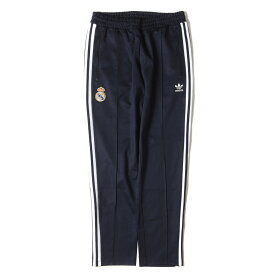 adidas アディダス パンツ サイズ:XXL 23AW MADRID BECKENBAUER ベッケン バウアー トラック パンツ IL1024 ジャージ レアル マドリード ネイビー 紺 ボトムス ズボン トラックパンツ【メンズ】【中古】【美品】【K4068】