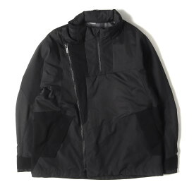 White Mountaineering ホワイトマウンテニアリング ジャケット サイズ:1 21AW スタンドカラー ナイロン パデッドジャケット STAND COLLOR PADDED JACKET 中綿 プリマロフト ブラック 黒 アウター ブルゾン コート 上着【メンズ】【中古】