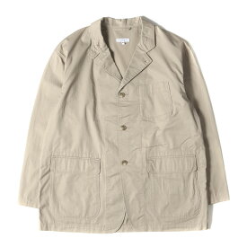 Engineered Garments エンジニアドガーメンツ ジャケット サイズ:M ハイコットン ツイル ロイタージャケット Loiter Jacket High Count Twill テーラード ブルゾン ベージュ アメリカ製 アウター 上着 コート【メンズ】【中古】【K4063】