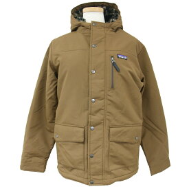 Patagonia パタゴニア ジャケット マウンテンパーカー ブラウン サイズ:KIDS XL フード フーディー ドットボタン ファスナー ボア フリース ナイロン インファーノ アウター コート【レディース】【中古】【美品】【K4017】