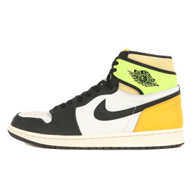 NIKE ナイキ サイズ:29.0cm AIR JORDAN 1 RETRO HIGH OG VOLT GOLD (555088-118) エアジョーダン1 レトロ ハイ ボルト ゴールド ホワイト ブラック ボルト US11 ハイカット スニーカー シューズ 靴【メンズ】【中古】【美品】【K4064】