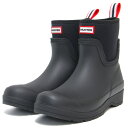 HUNTER ハンター ブーツ レインブーツ ブラック 黒 UK3(22.0cm) ショートブーツ ラバー PLAY NEOPRENE シューズ 靴 【レディース】【中古】【K4046】