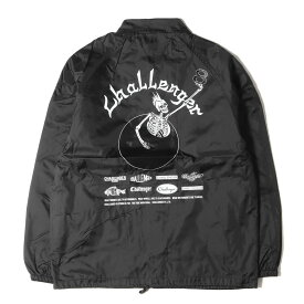 CHALLENGER チャレンジャー ジャケット サイズ:M 17AW 8周年記念 8ボール コーチジャケット 8th ANNIVERSARY 8BALL COACH JACKET ブラック 黒 アウター ブルゾン 上着【メンズ】【中古】【美品】【K4051】