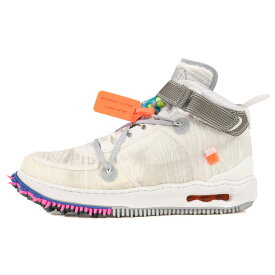 OFF-WHITE オフホワイト スニーカー サイズ:30.0cm NIKE AIR FORCE 1 MID SP (DO6290-100) 22SS ナイキ コラボ エアフォース1 ミッド ホワイト クリアホワイト US12 コラボ【メンズ】【中古】【K3611】