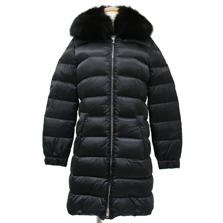 楽天市場】PRADA プラダ ダウン コート ロング ブラック 黒 38(M  