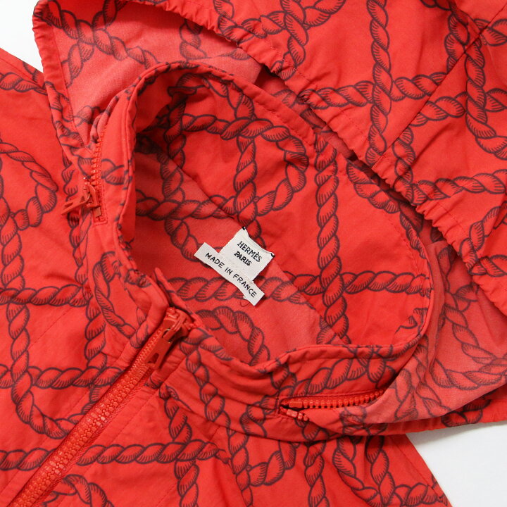 楽天市場】HERMES エルメス ジャケット マウンテンパーカー レッド 38  