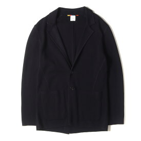 Paul Smith ポールスミス ジャケット サイズ:L リンキング ウール ニット 2B テーラードジャケット 213401 521U ビジネス フォーマル ネイビー 紺 アウター ブレザー 上着【メンズ】【中古】【K4100】