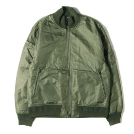 Magine マージン ジャケット サイズ:48 22AW ナイロン ツイル シンサレートパテッド ミリタリー ボンバージャケット NYLON THINSULATE STAND RIB MA-1 JKT スタンドリブ ブルゾン 中わた カーキ アウター 上着【メンズ】【中古】【美品】【K4039】