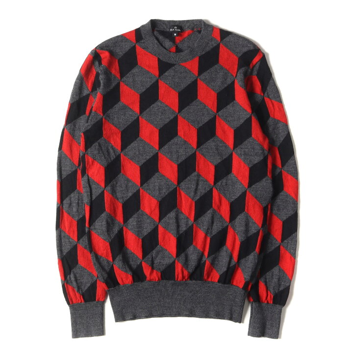 楽天市場】Paul Smith ポールスミス ニット サイズ:M ジオメトリック 