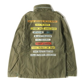 WACKO MARIA ワコマリア ジャケット サイズ:40(L) コラージュ グラフィック M65 フィールドジャケット M-65 Jacket カーキ アウター ブルゾン コート 上着【メンズ】【中古】【K4108】