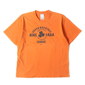 NIKE / vintage ナイキ ヴィンテージ Tシャツ サイズ:XL 90s クローバー グラフィック クルーネック 半袖Tシャツ オレンジ 90年代 古着 トップス カットソー【メンズ】【中古】【K4096】