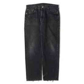 Levis リーバイス デニムパンツ サイズ:38×32 90s 501 後染め ブラック デニム パンツ 501-0660 / USA製 黒 60% 90年代 vintage ヴィンテージ 古着 ボトムス ジーンズ ジーパン【メンズ】【中古】【K4060】