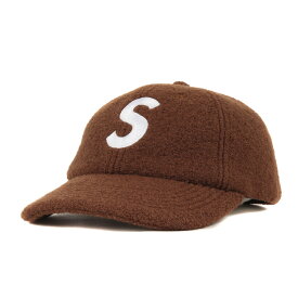 Supreme シュプリーム キャップ サイズ:FREE 22AW ボイルドウール Sロゴ 6パネルキャップ Boiled Wool S Logo 6-Panel ブラウン 帽子【メンズ】【中古】【美品】【K4107】