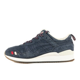 asics アシックス サイズ:27.0cm KITH NYC MONCLER GEL-LYTE 3 NAVY (HK729) キス モンクレール ゲルライト3 ネイビー 紺 US9 ローカット スニーカー シューズ 靴【メンズ】【中古】【K4071】