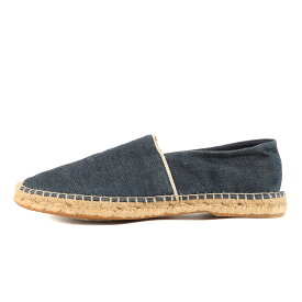 RRL ダブルアールエル サイズ:25.0cm セルビッチ デニム エスパドリーユ シューズ SELVEDGE DENIM ESPADRILLE インディゴ US7 ラルフローレン スペイン製 靴【メンズ】【中古】【美品】【K4066】