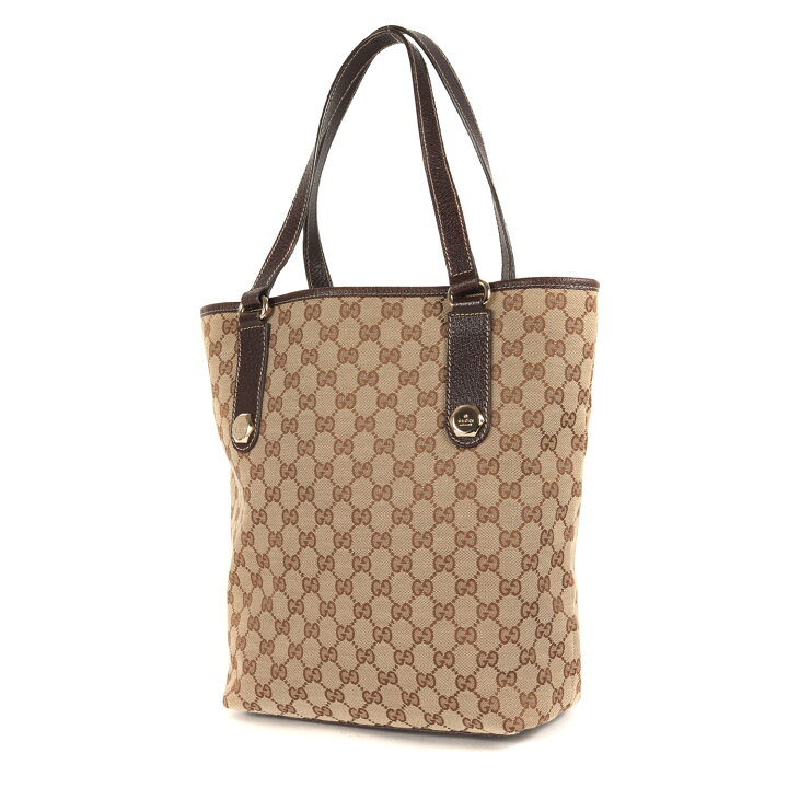 楽天市場】GUCCI グッチ GG キャンバス レザー トート バッグ 153009  
