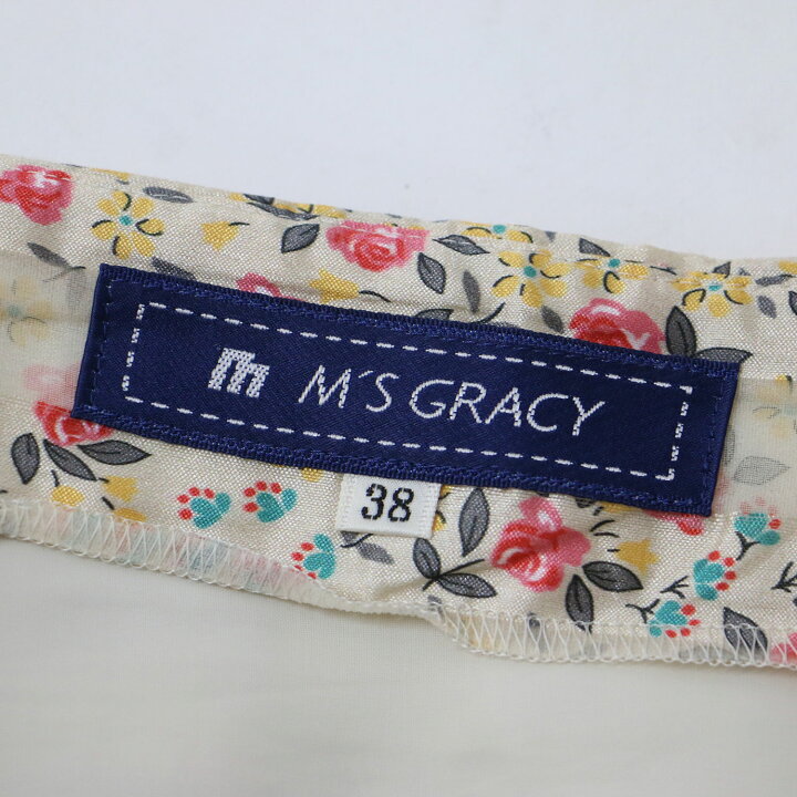 楽天市場】MS GRACY エムズグレイシー スカート アイボリー系 38(M) 花  