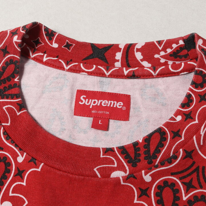 楽天市場】Supreme シュプリーム Tシャツ サイズ:L 20SS バンダナ柄 
