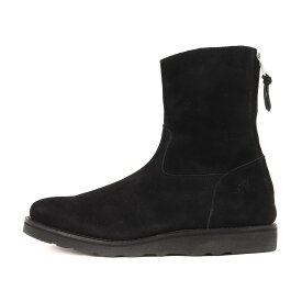 MINEDENIM マインデニム サイズ:41 24SS バックジップ カウ スウェード レザー ブーツ Suede Leather Back Zip Boots Vibram ブラック 黒 シューズ 靴 日本製【メンズ】【中古】【新品同様】【K4069】